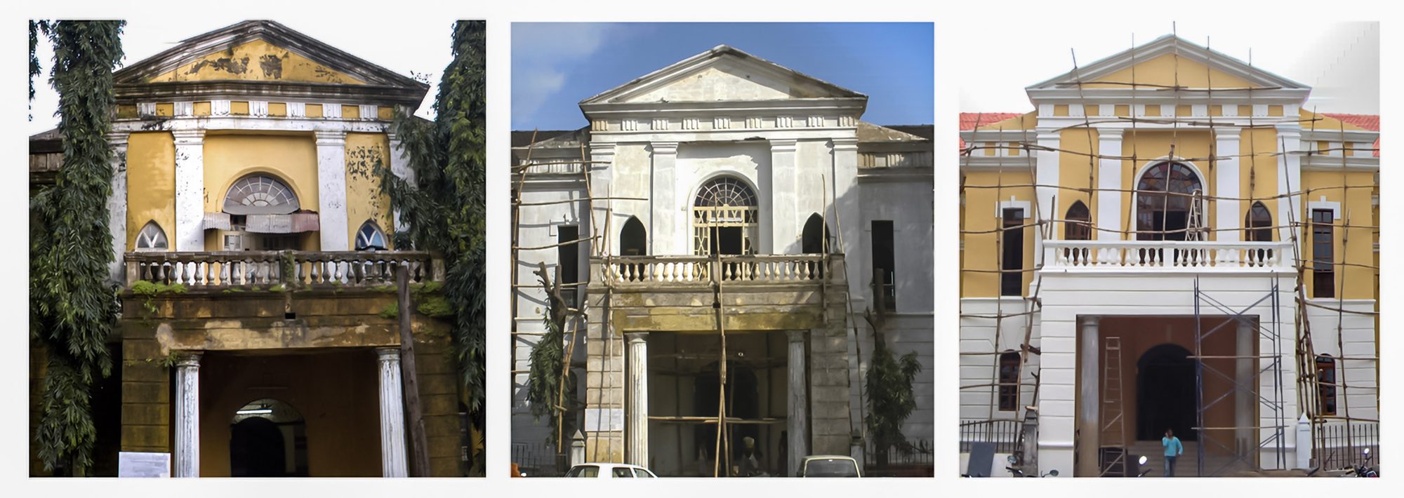 Goa Medical College — archival restoration, before, during and after